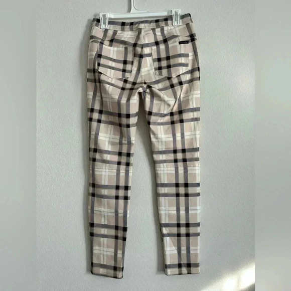 Sanctuary Cream White and Black Plaid Pants | sz medium - Picture 5 of 6